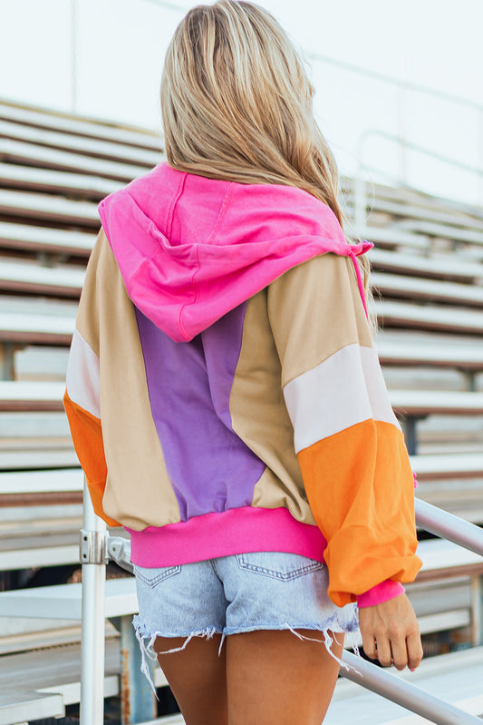 Remy Patchwork Full Zipped Hoodie