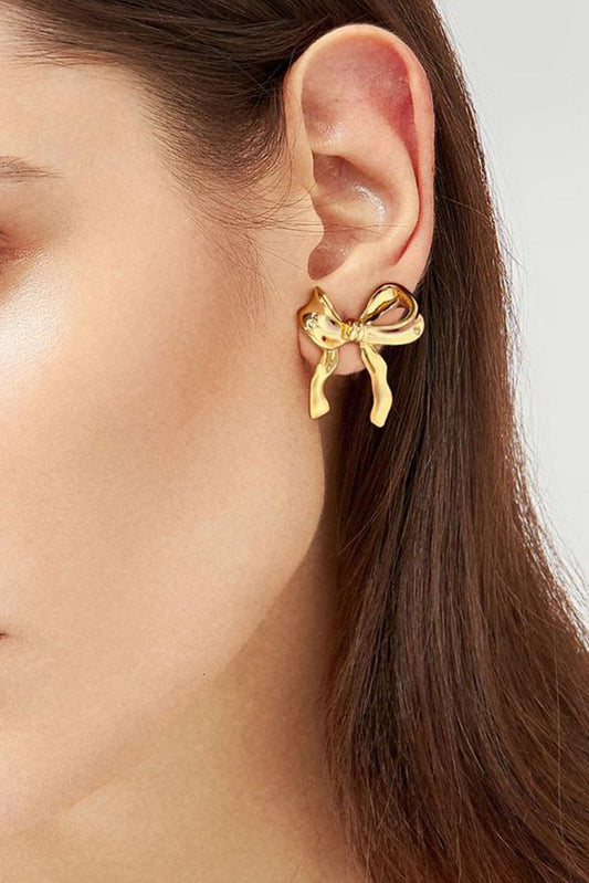 Chloe Design Plated Studded Earrings