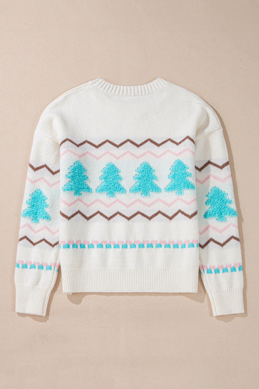 Sofia Trim Drop Shoulder Sweater