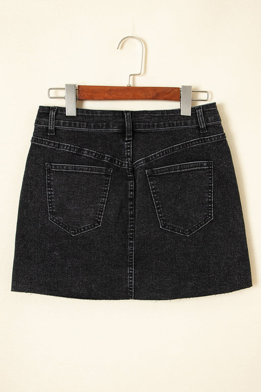 Emilia Raw Hem Mini Skirt