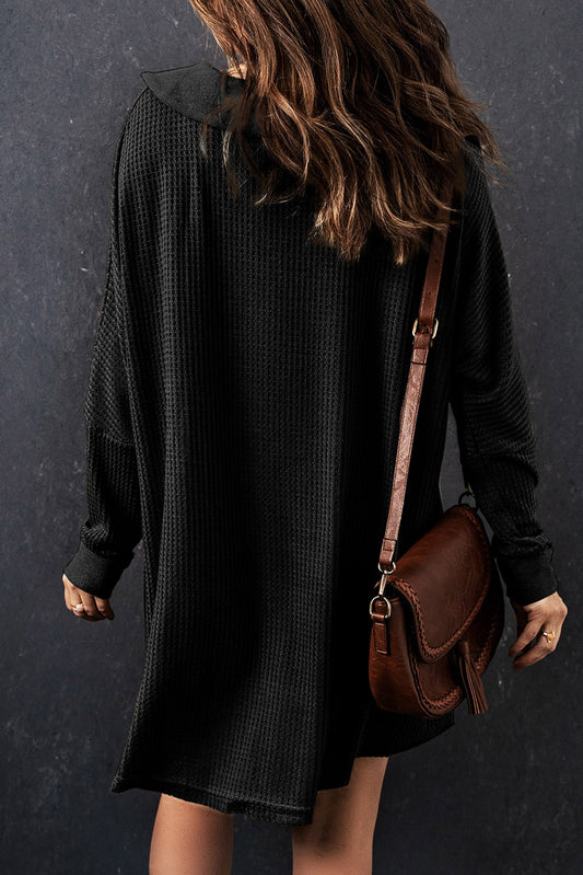 Nina Waffle Knit Long Sleeve Top