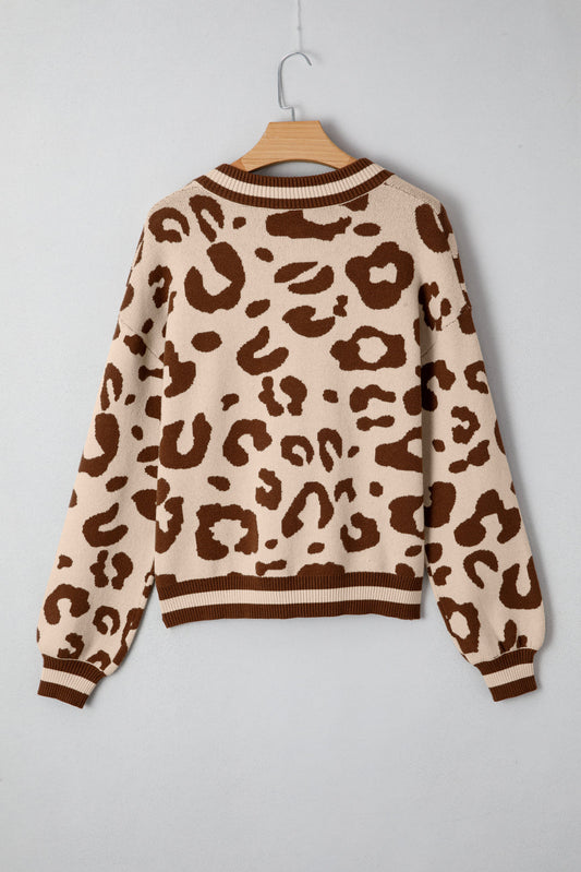 June Printed Knit Casual Sweater
