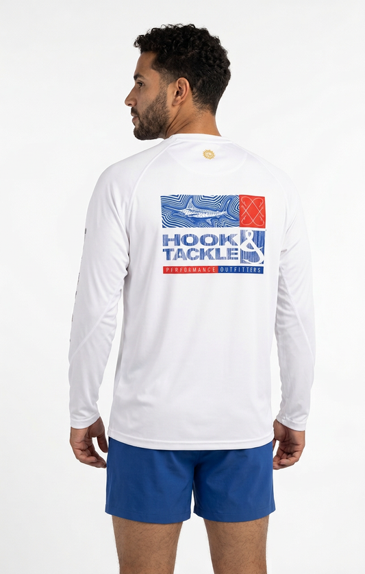 Men's Marlin Groove L/S UV Fishing Shirt
