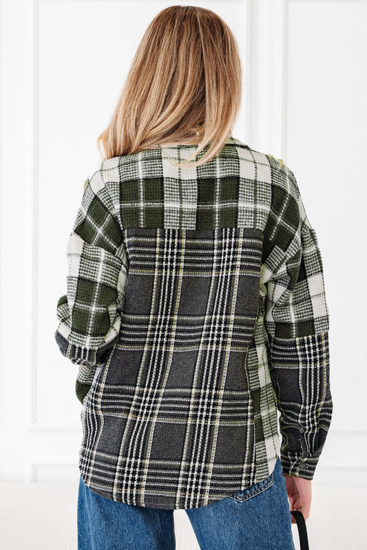 Scarlett Print Textured Knit Shacket