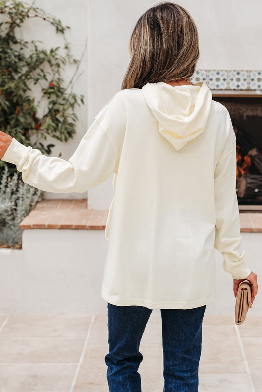 Raegwen Bow Detail Loose Hoodie