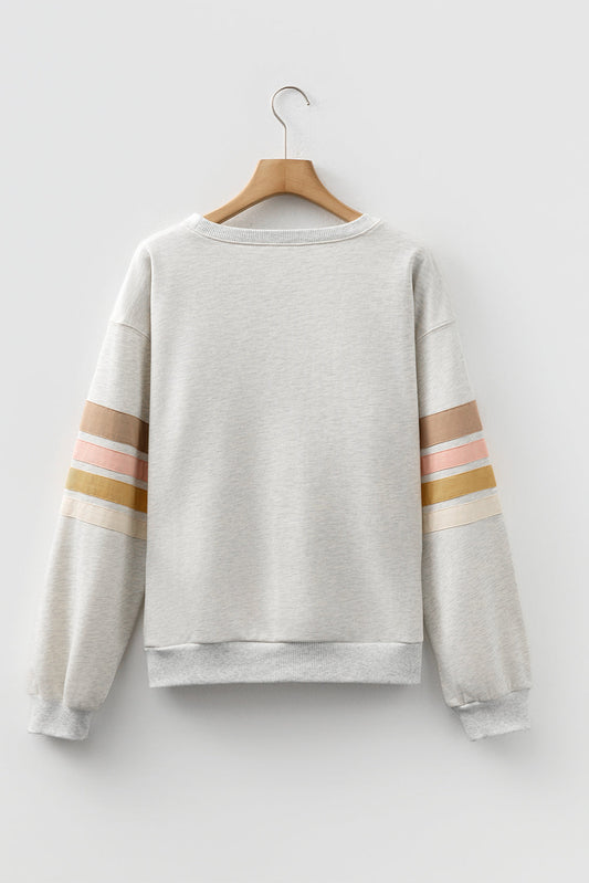 Maci Patchwork Drop Shoulder Sweatshirt