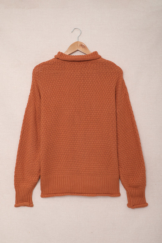 Amelia Sleeve Turtleneck Sweater Long Sleeve Top