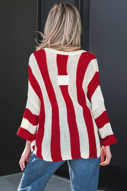 Anika Colorblock Bracelet Sleeve Sweater
