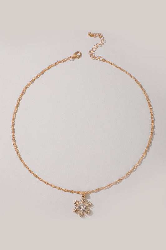 Kelsey Snowflake Christmas Fashion Necklace