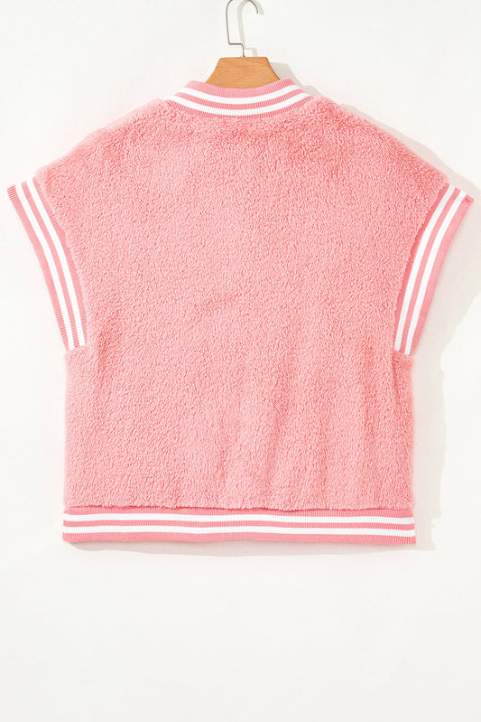Mila Patchwork Winter Plush Vest