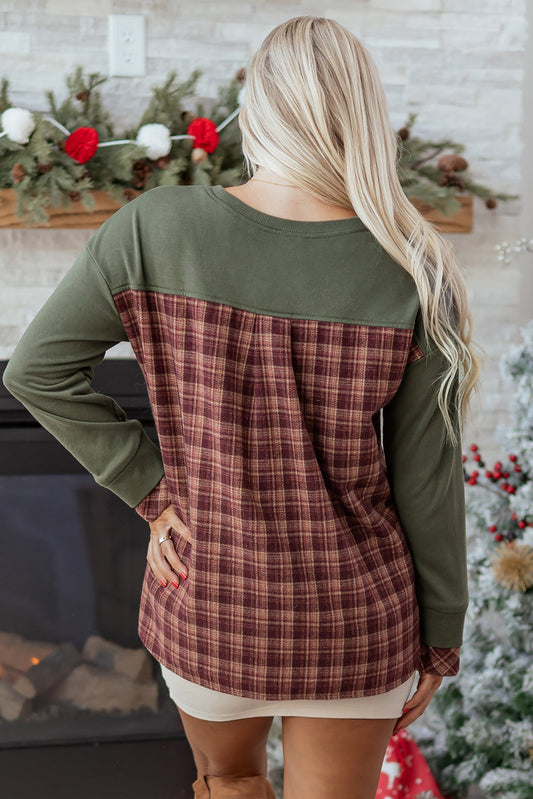 Rosa Patchwork Drop Shoulder Sweatshirt