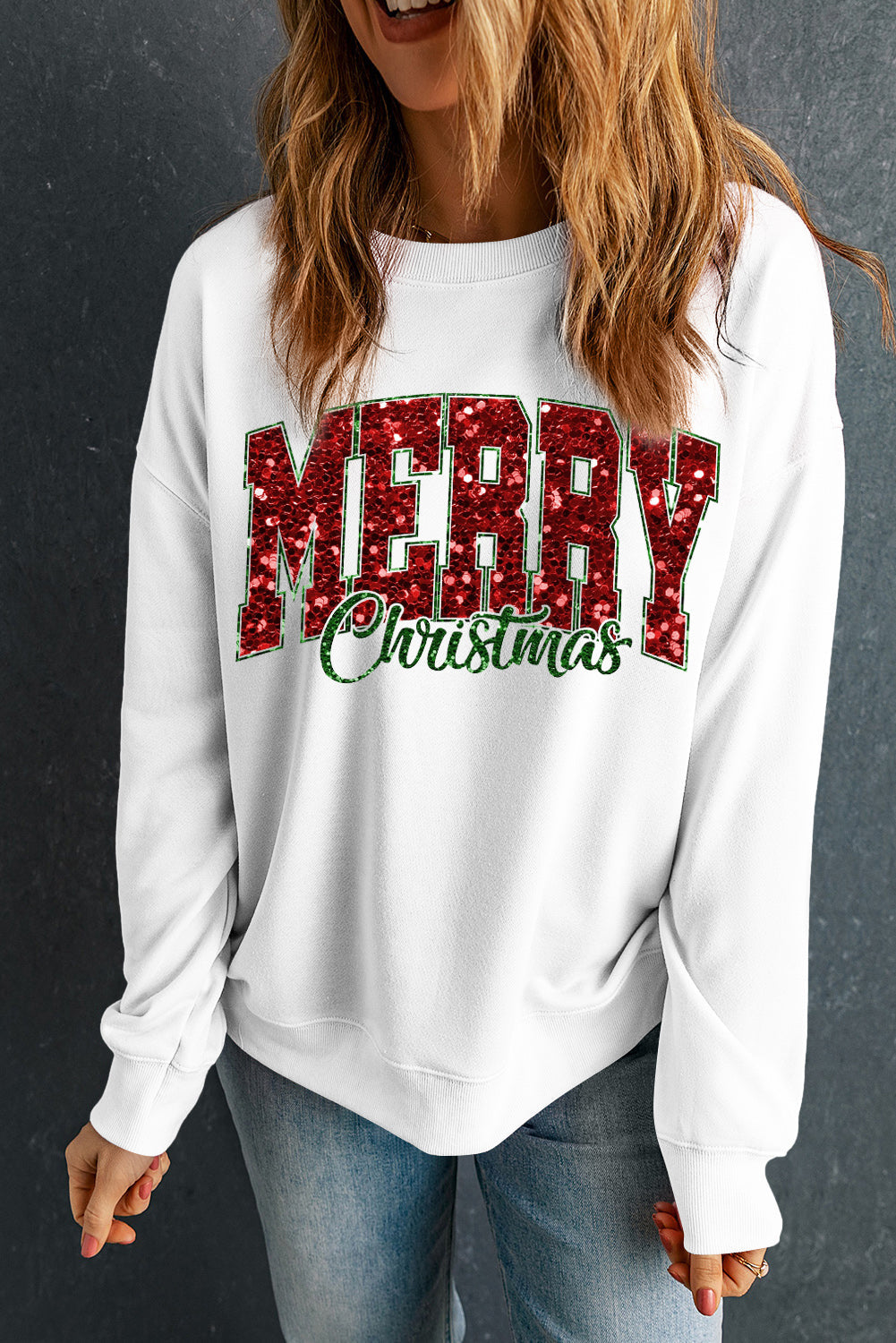 Madison Transfer Printing Crewneck Pullover