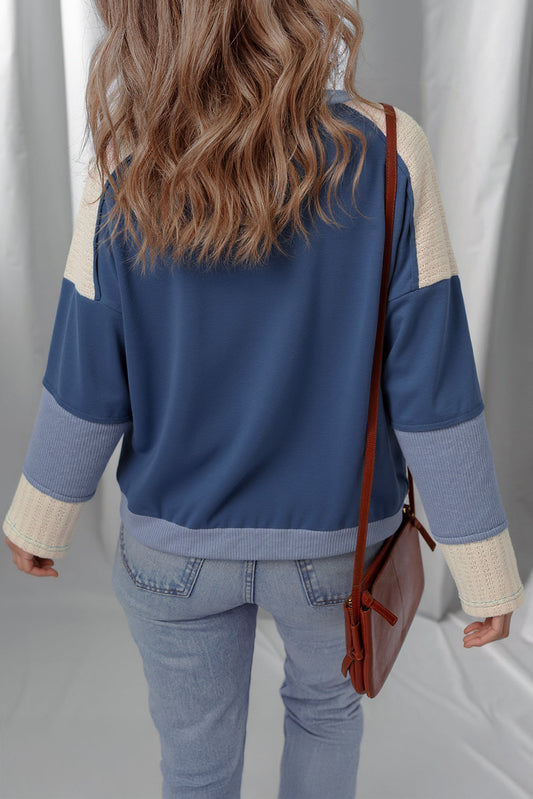 Natalie Knitted Star Patchwork Oversize Top