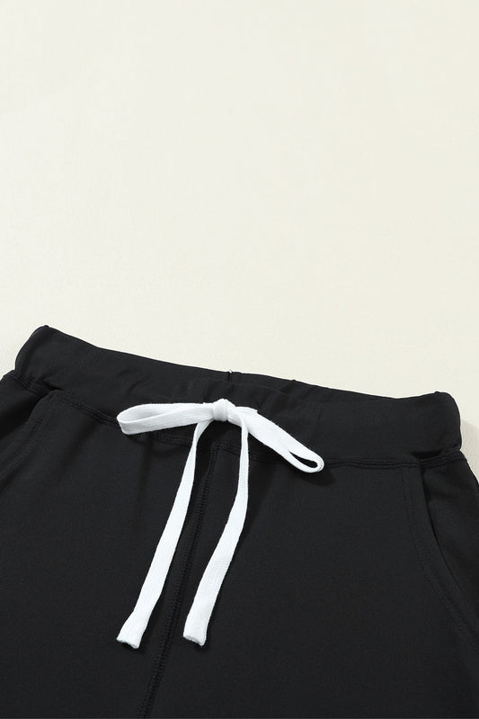River Drawstring Waist Pocketed Leggings
