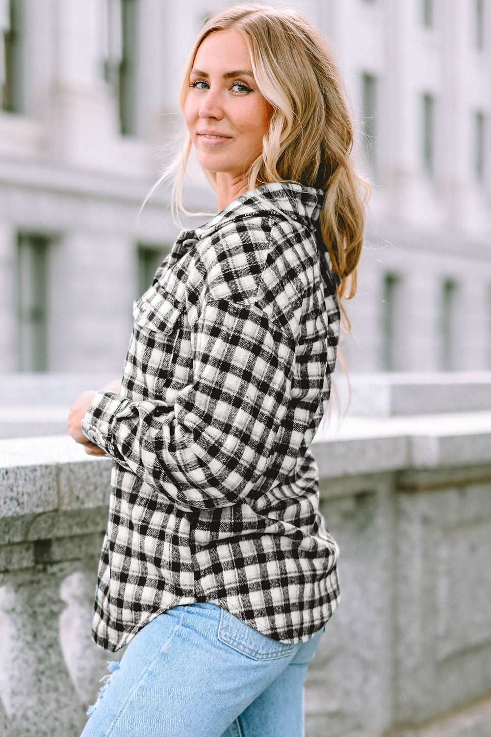 Ava Print Chest Tunic Shacket