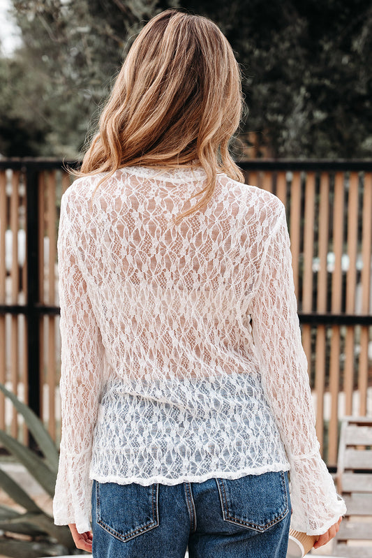 Laurel Bell Sleeve Mock Blouse