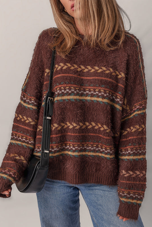 Madison Knitted Drop Shoulder Sweater