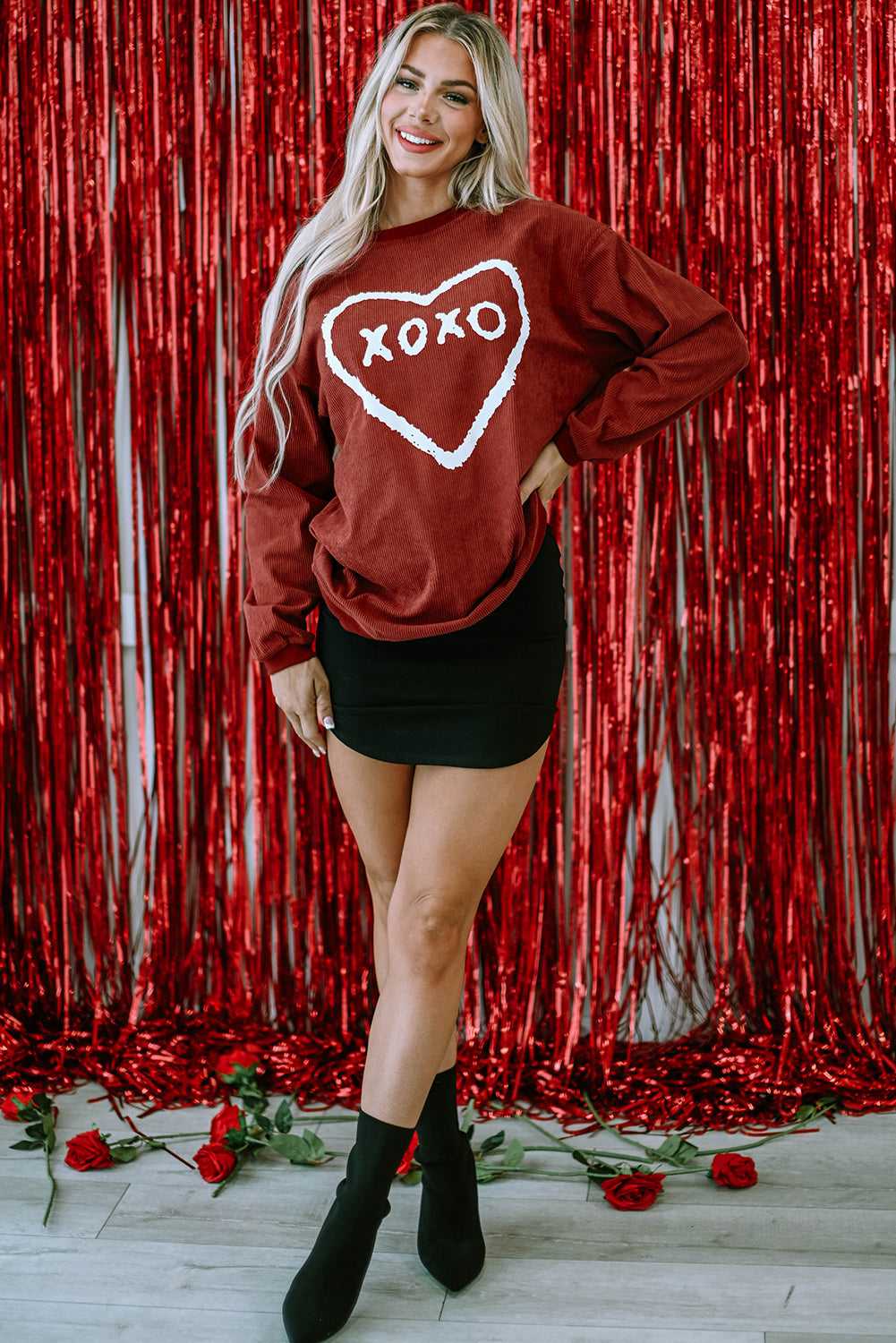 Freya Shape Graphic Corded Sweatshirt