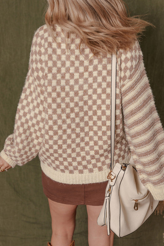 Sofia Shoulder Balloon Sleeve Sweater