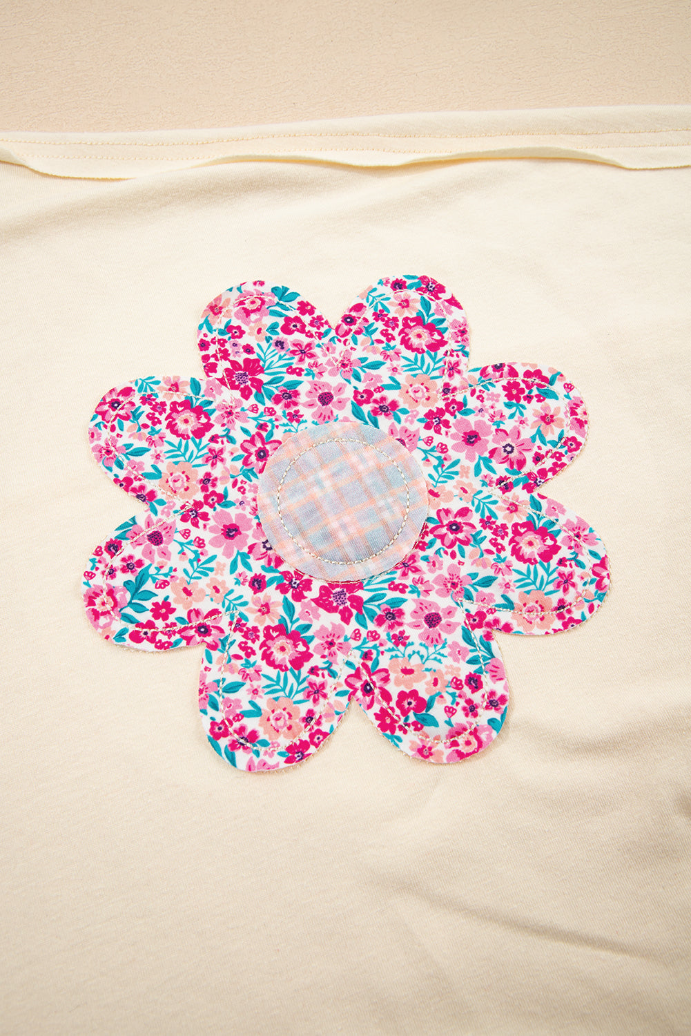 Hannah Flower Patched Loose Top