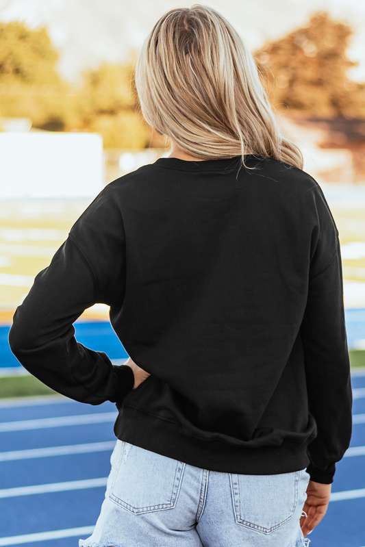Nia Patched Game Day Sweatshirt