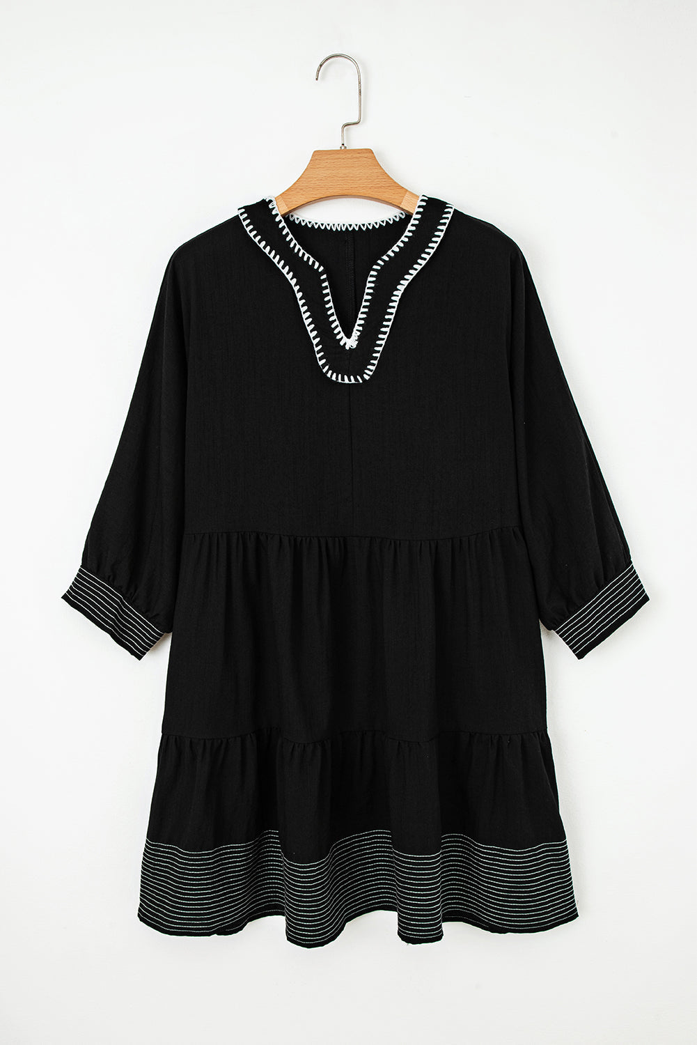 Patara Sleeve Tiered Mini Dress