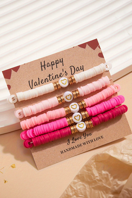 Maeve Valentine Heart Beaded Bracelet