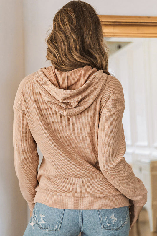 Janelle Knit Kangaroo Hooded Sweatshirt