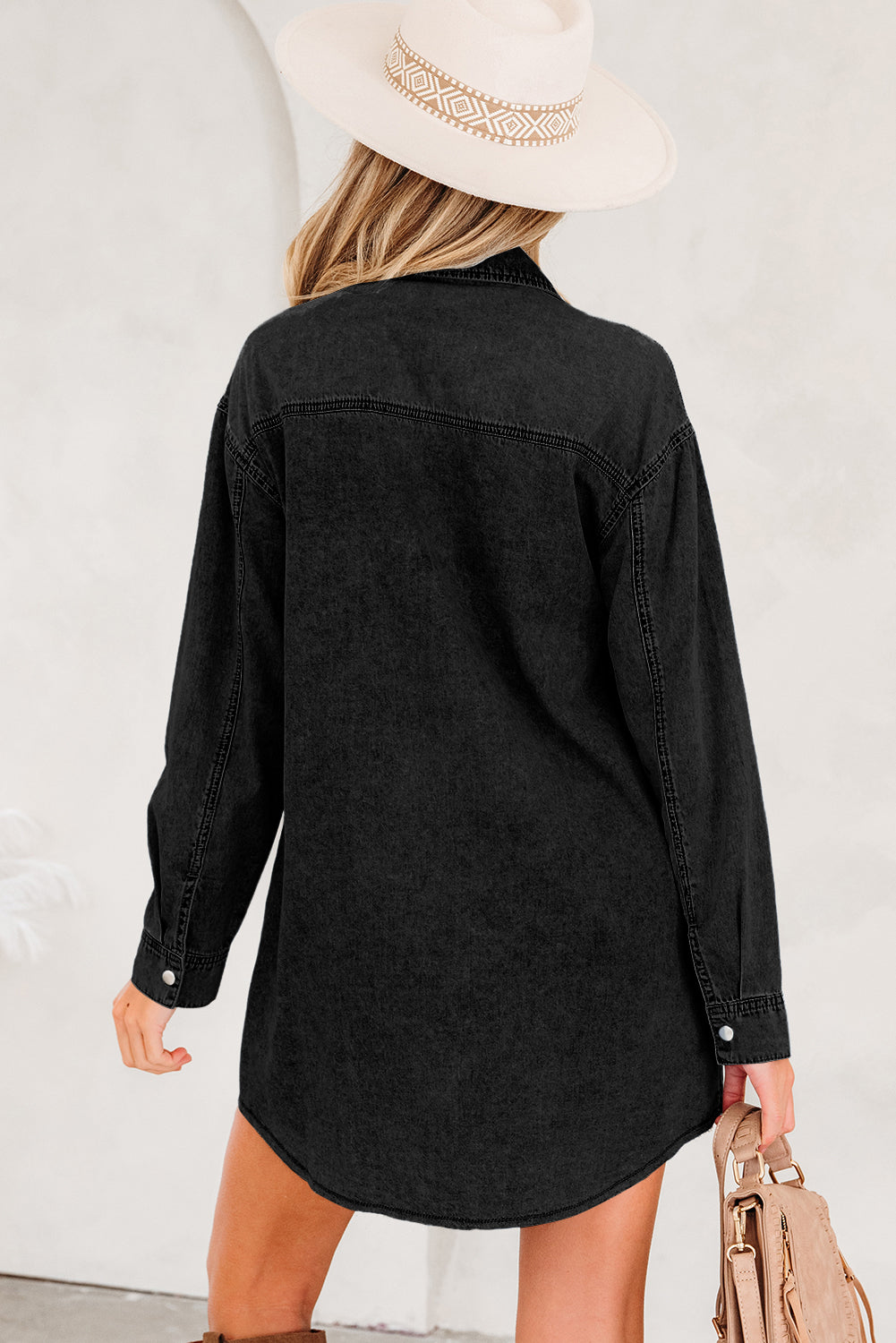 Takina Raw Hem Loose Shirt