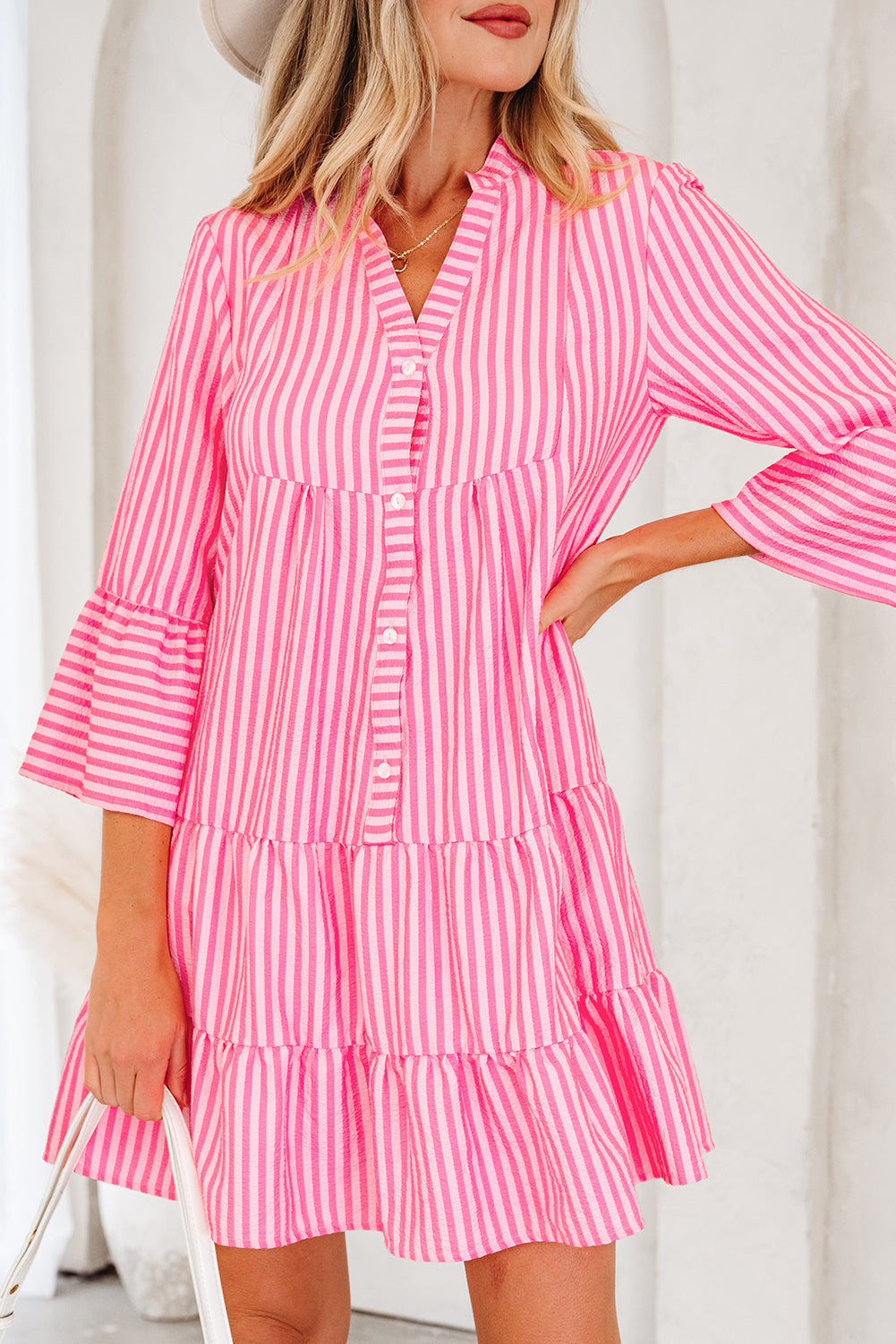 Oaklynn Tiered Flowy Mini Dress