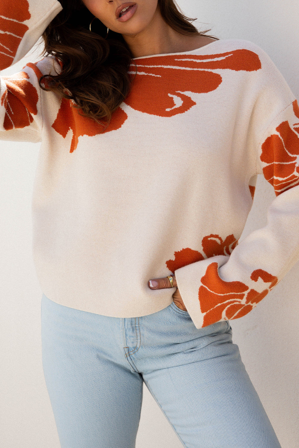Beth Wide Sleeve Baggy Sweater