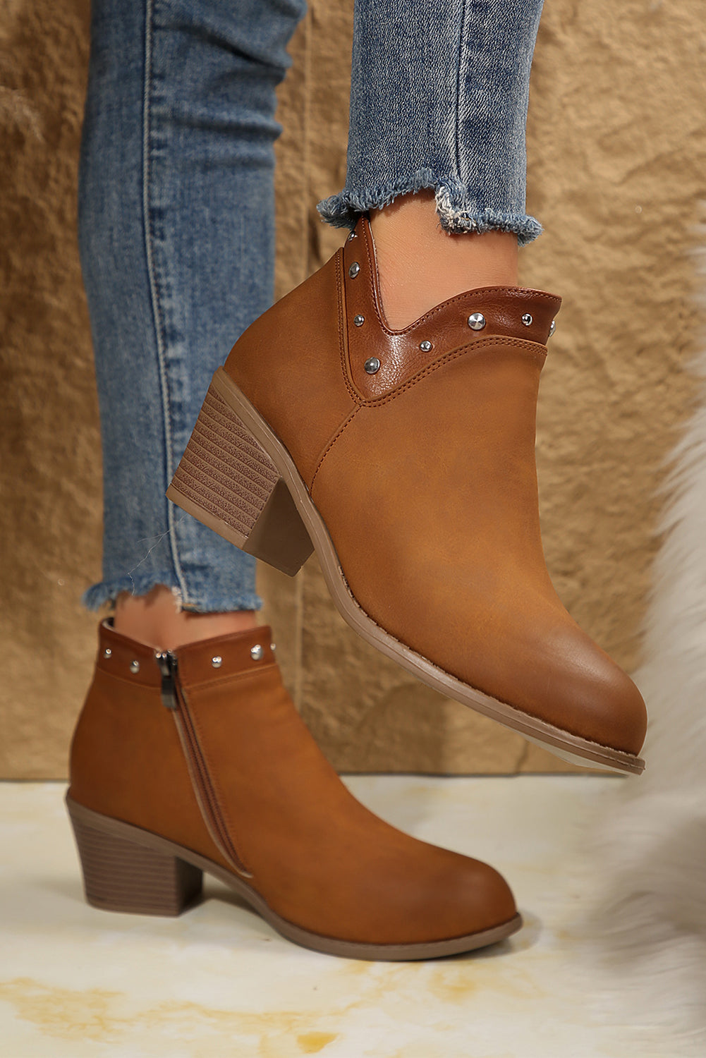 Melody Studded Ankle Boots