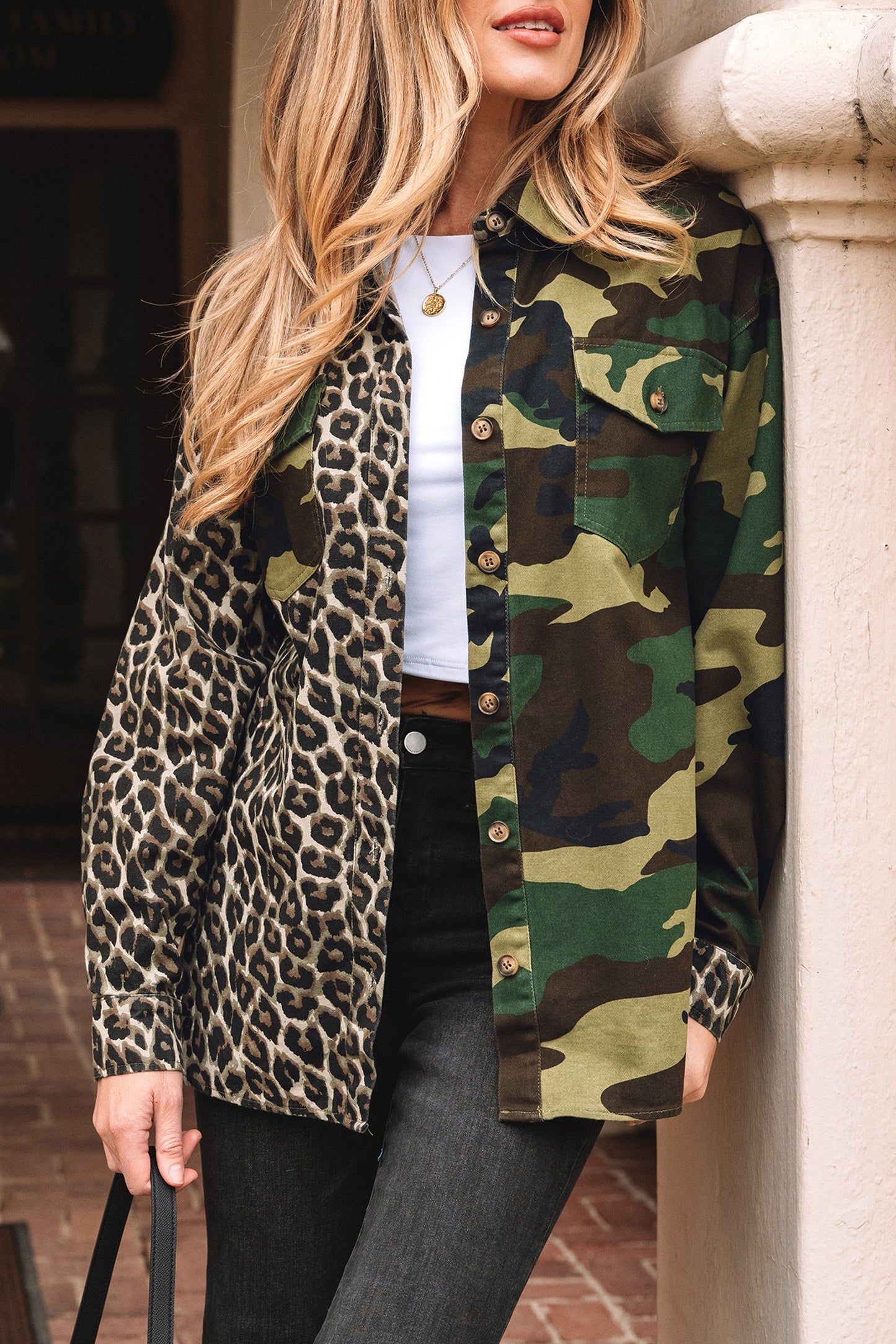 Kiara Patchwork Oversize Shacket