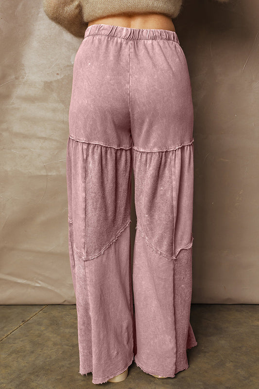 Murphy Leg Patchwork Drawstring Pants