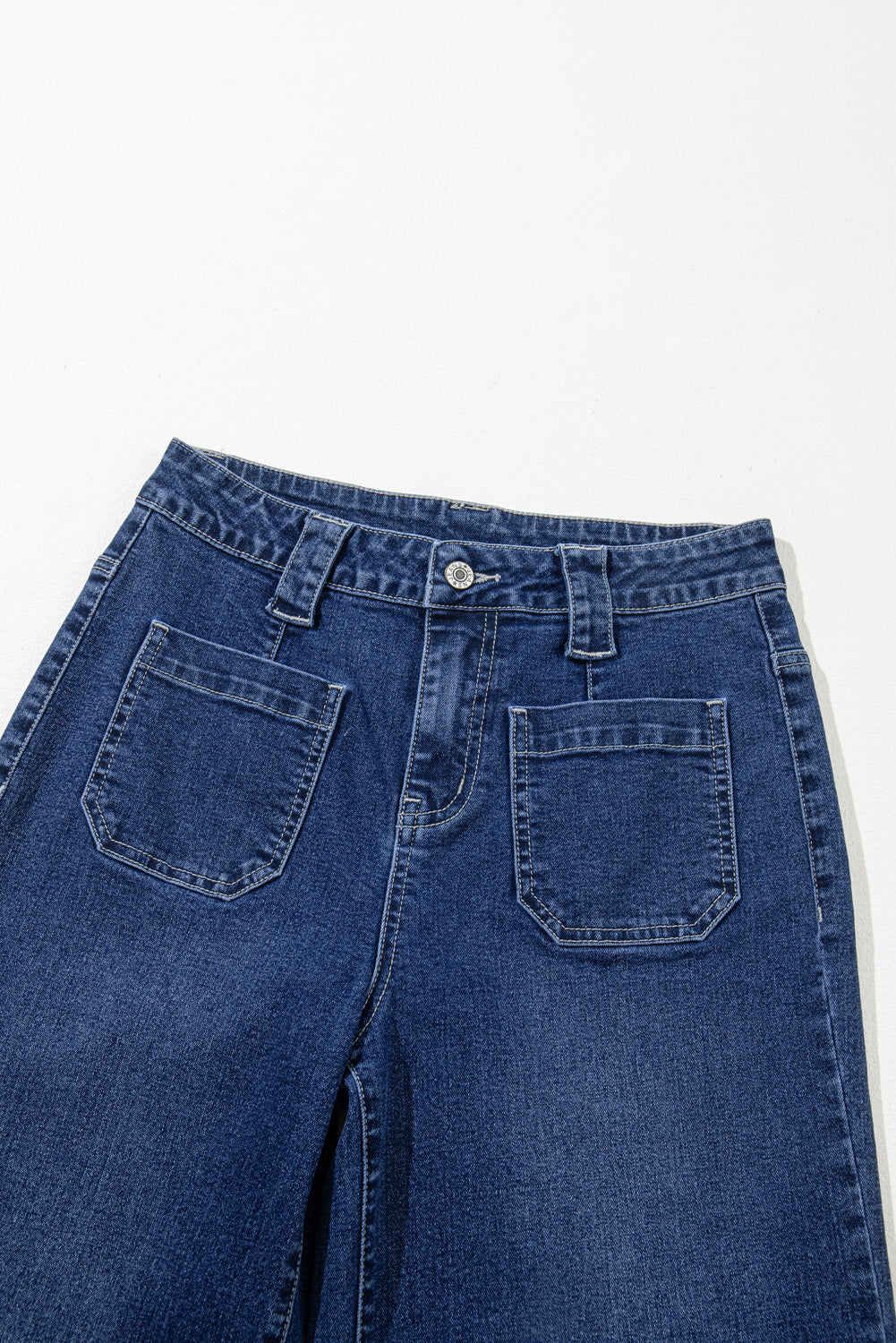 Victoria Wide Leg Pocketed High Waist Jeans