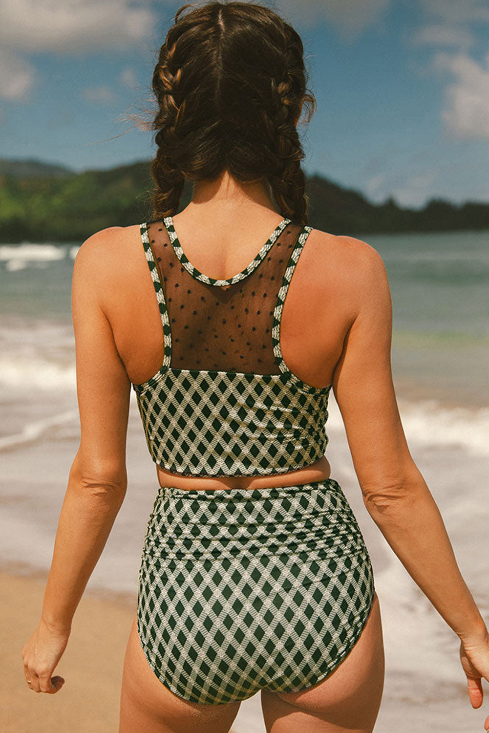 Sasha Patchwork High Waisted Bikini