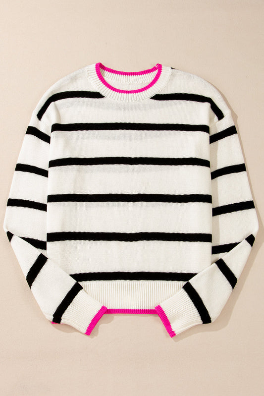 Avery Contrast Drop Shoulder Sweater