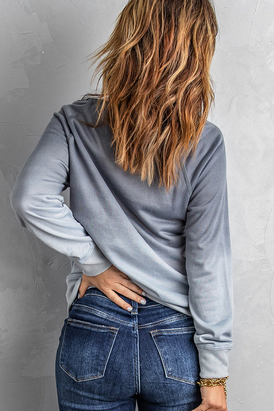 Ella Color Print Graphic Sweatshirt