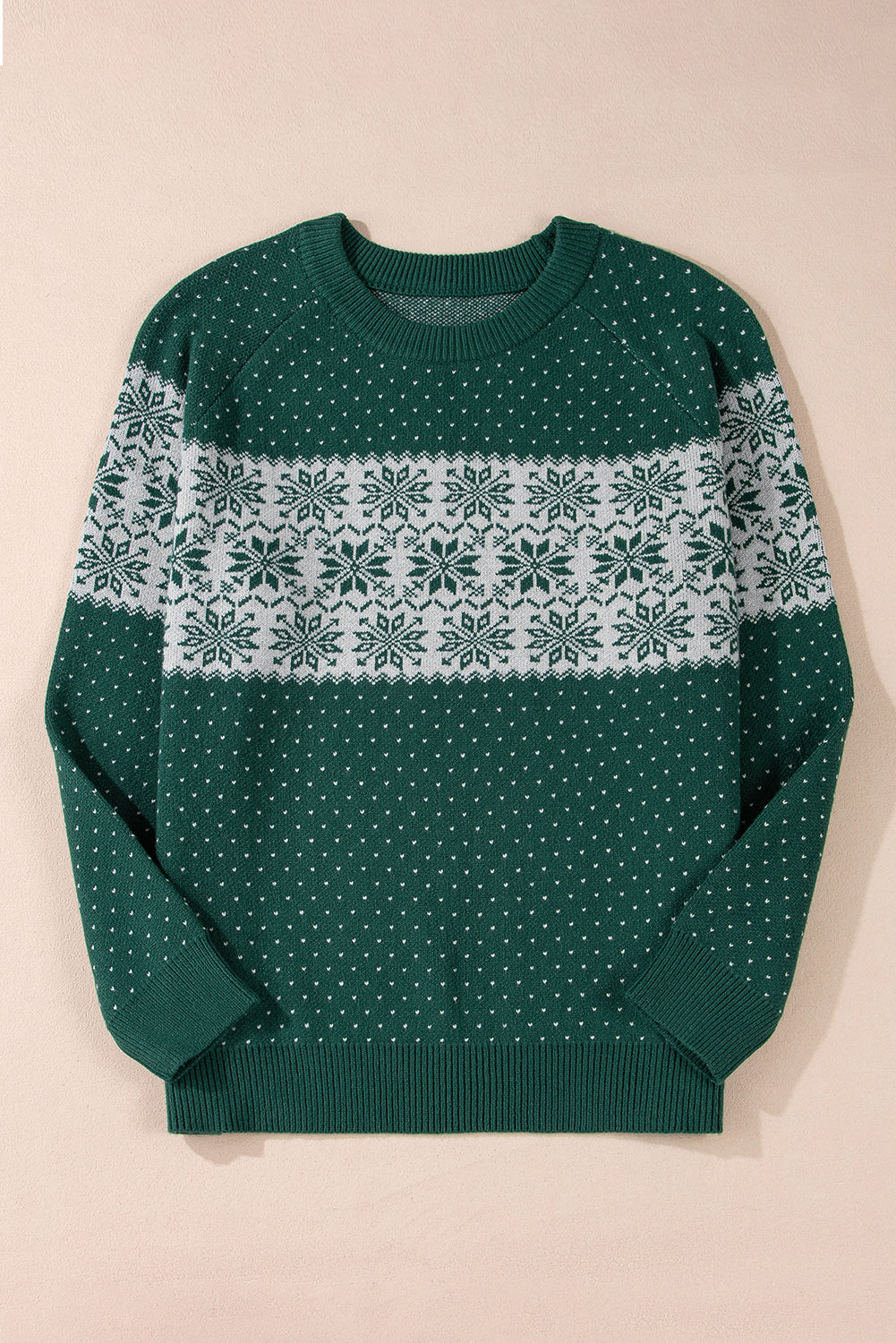 Abigail Pattern Drop Shoulder Sweater