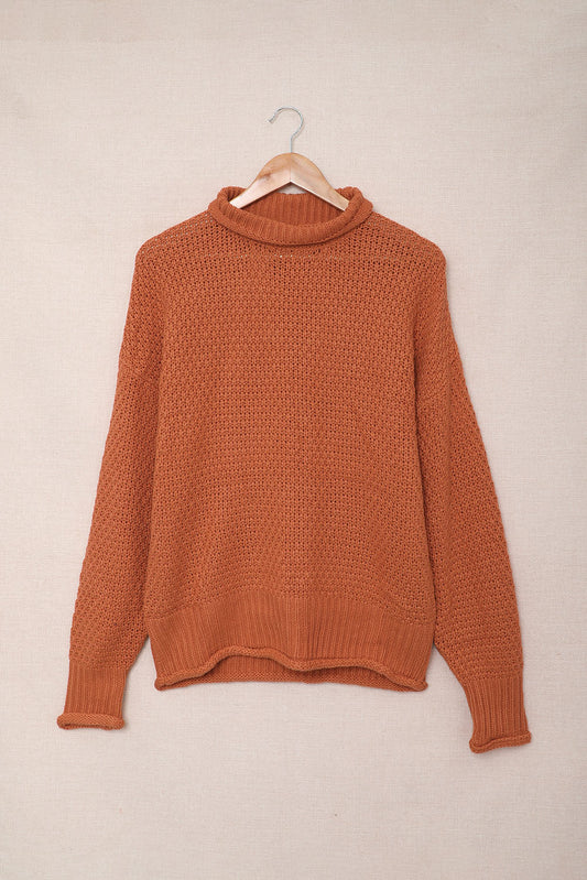 Amelia Sleeve Turtleneck Sweater Long Sleeve Top