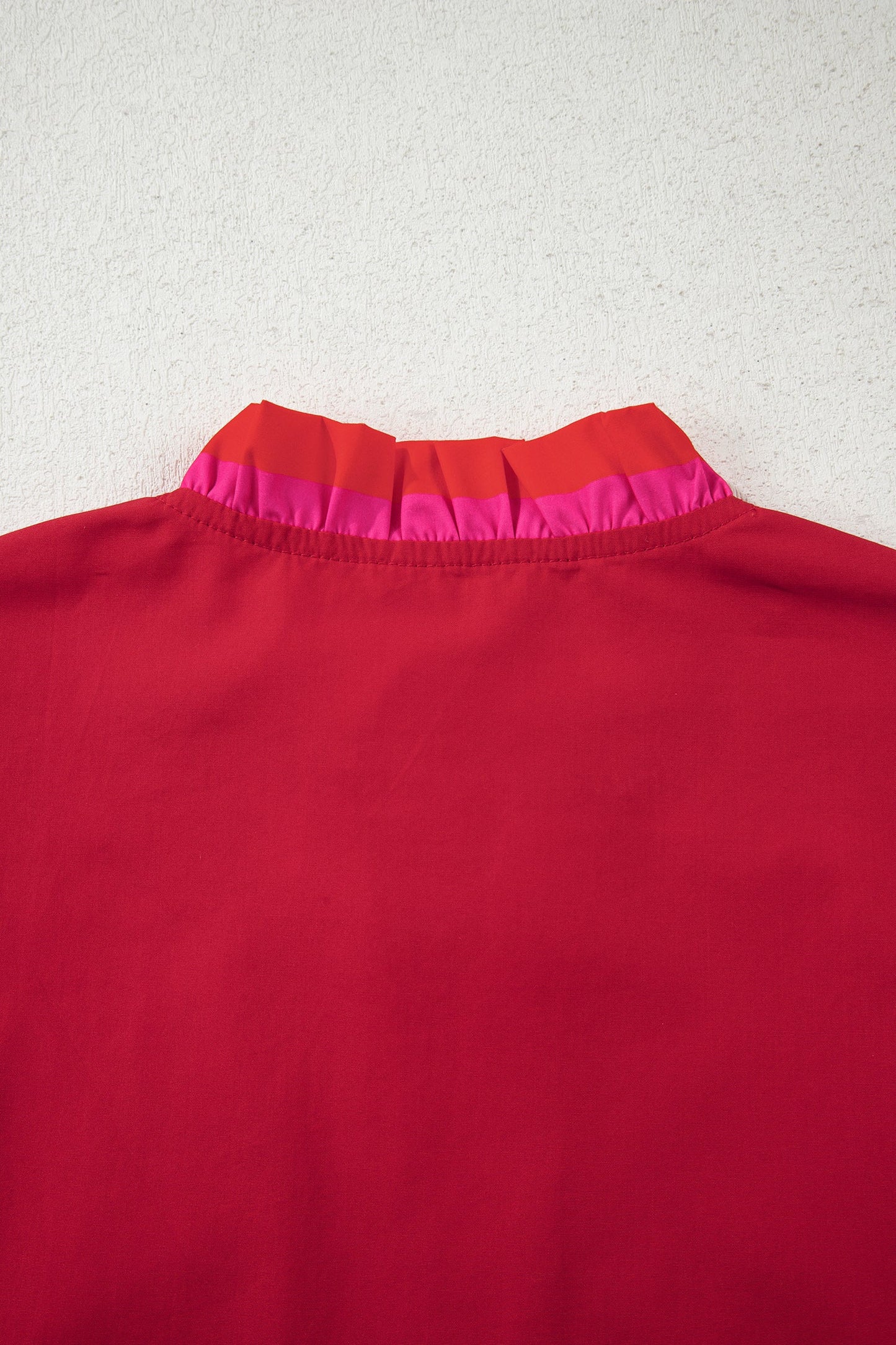 Luciana Ruffled Short Sleeve Blouse