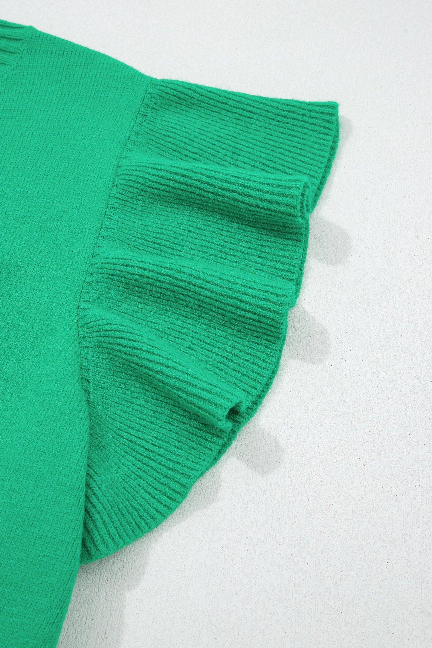 Alexis Ruffle Short Sleeve Sweater