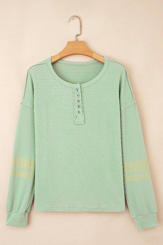 Elise Sleeve Henley top Long Sleeve Top