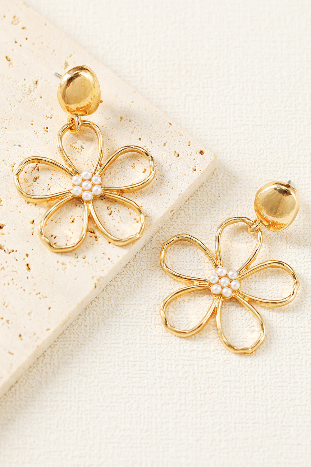 Kendall Pearl Decor Stud Earrings