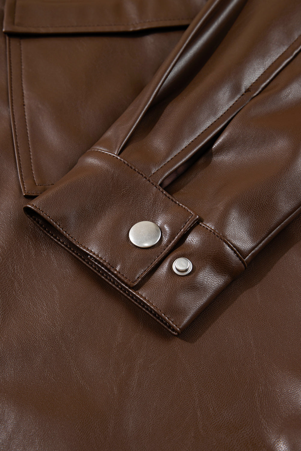 Mila Drawstring Hem Leather Jacket
