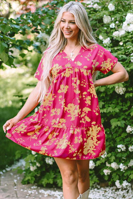 Keira Floral Smock Dress