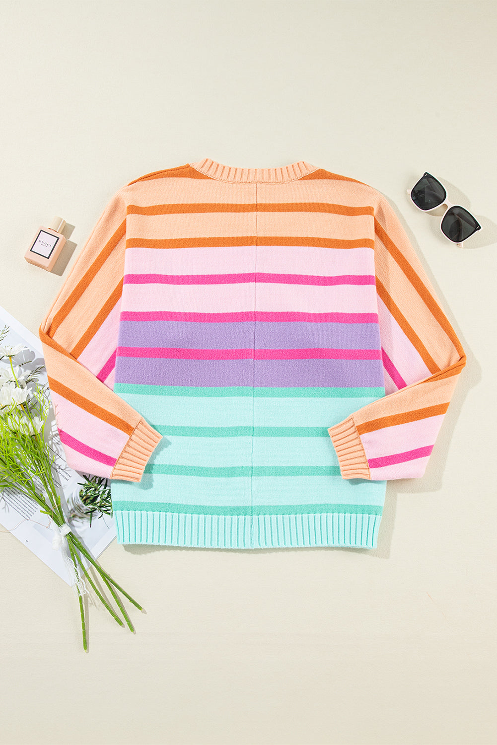 Sophia Ribbed Edge Loose Sweater