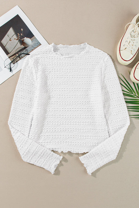 Mia Jacquard Slim Fit Top
