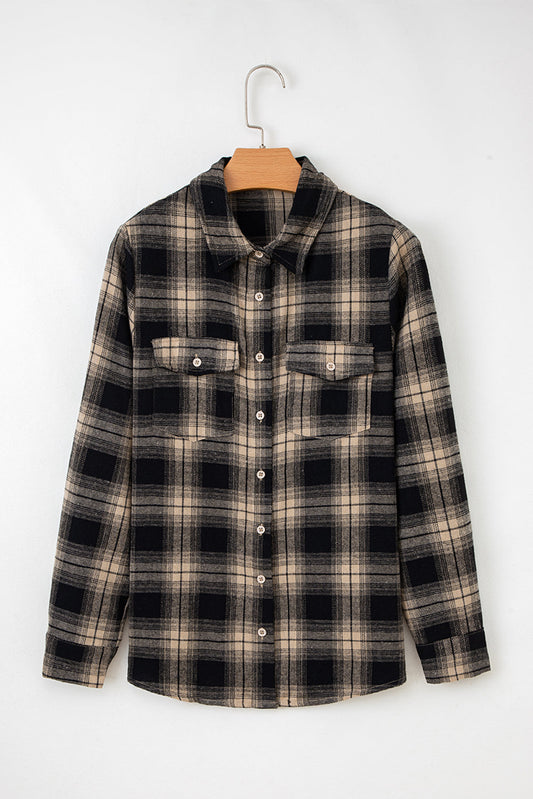 Meredith Double Flap Brushed Shacket