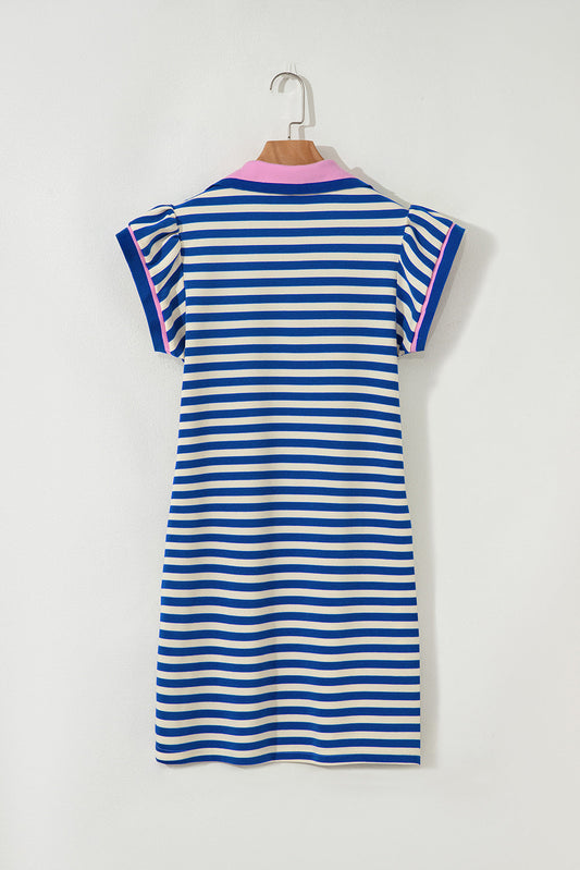 Paislee Flutter Sleeve Short Dress